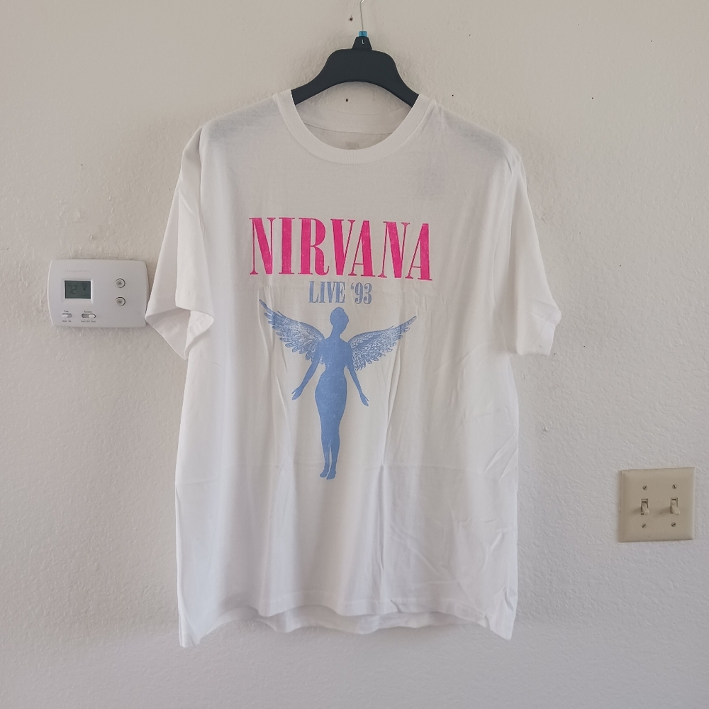 Women's Angel Print Nirvana T-shirt‎